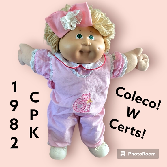 factory sales Original Coleco Cabbage Patch Kid fm 1982 with silk
